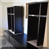 F104. 3 Sections Pottery Barn cubbies (2) - 69”h x 30”w x 23” (1) 18”h x 30”w x 23”d - $$85 and $40 